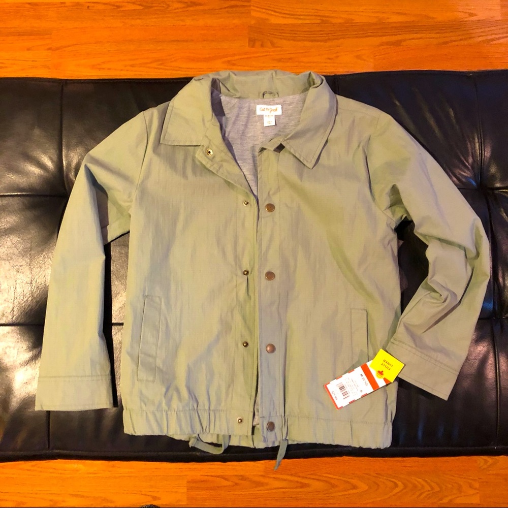 💚NWT CAT & JACK Button Up Jacket Size Medium